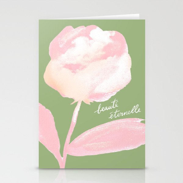 Rose Painting - Beauté Eternelle French  Stationery Card Gallery Image 2