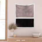 Mid Century Modern Minimalist Art Colorblock Rothko Inspired Squares Grey and Black Simple Abstract Wall Tapestry Gallery Image 2