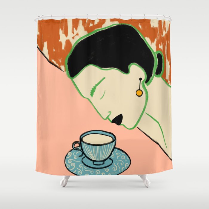 SILENT JOY Shower Curtain Gallery Image 1
