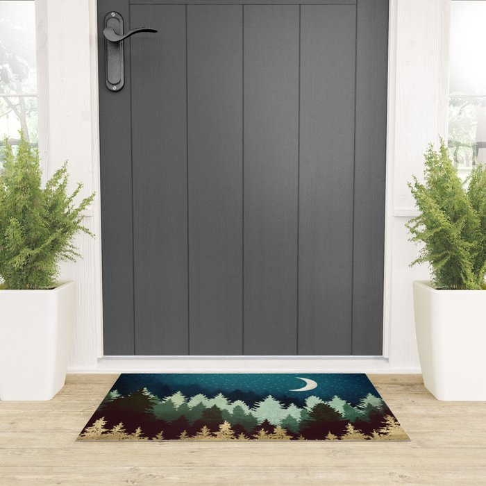 Star Forest Reflection Welcome Mat Gallery Image 3