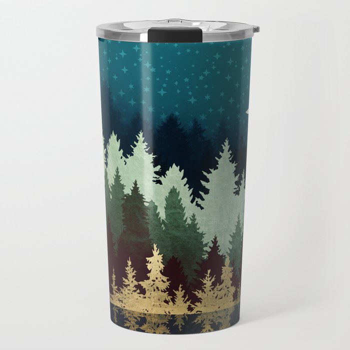 Star Forest Reflection Travel Mug Gallery Image 1