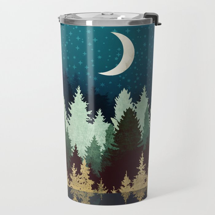 Star Forest Reflection Travel Mug Gallery Image 2