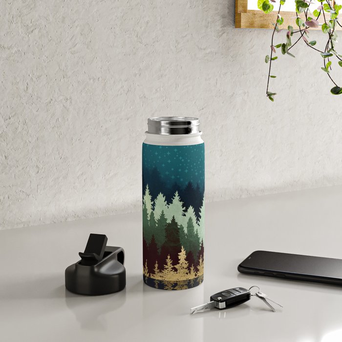 Star Forest Reflection Water Bottle Gallery Image 4
