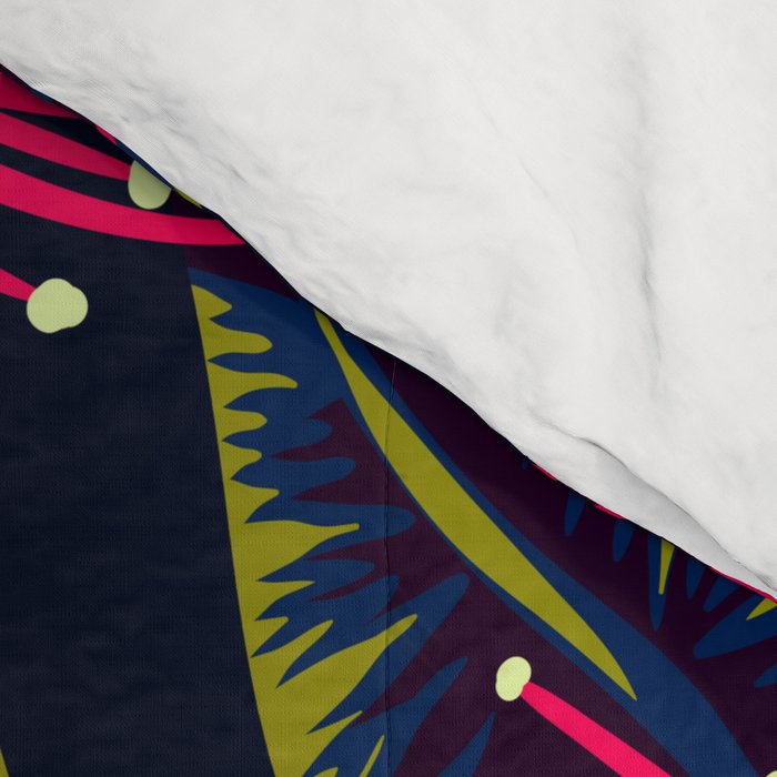 New Zealand Rata floral print (Night) Comforter Gallery Image 4