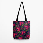 New Zealand Rata floral print (Night) Tote Bag Gallery Image 2