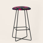 New Zealand Rata floral print (Night) Stool Gallery Image 1