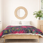 New Zealand Rata floral print (Night) Duvet Cover Gallery Image 3