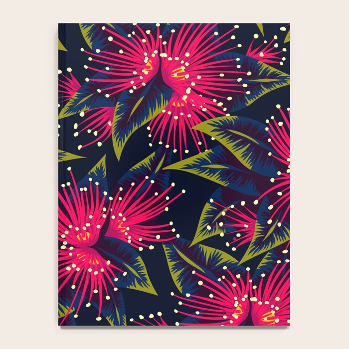 New Zealand Rata floral print (Night) Notebook Gallery Image 4