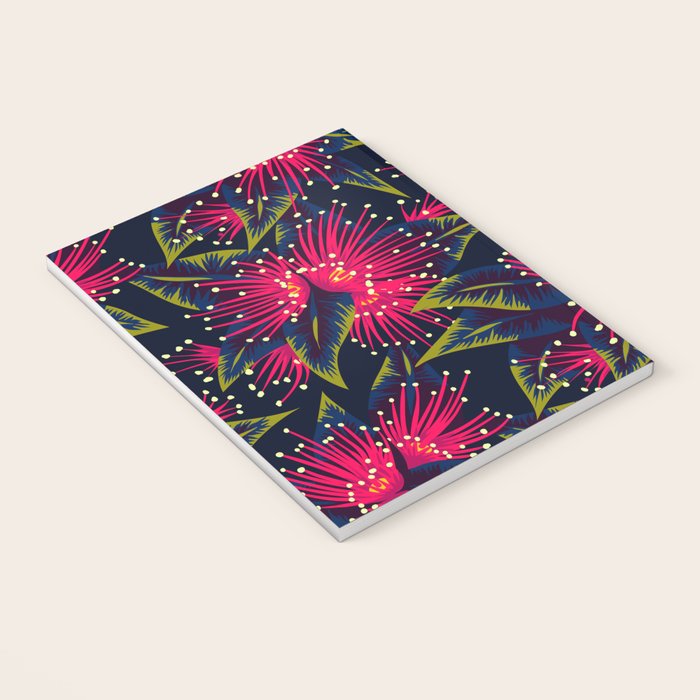 New Zealand Rata floral print (Night) Notebook Gallery Image 3
