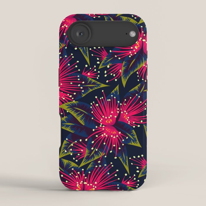 New Zealand Rata floral print (Night) iPhone Case Gallery Image 2