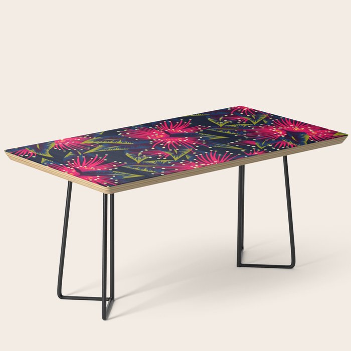 New Zealand Rata floral print (Night) Coffee Table Gallery Image 1