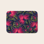 New Zealand Rata floral print (Night) Bath Mat Gallery Image 1