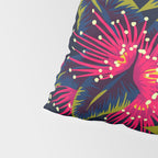 New Zealand Rata floral print (Night) Pillow Sham Gallery Image 4