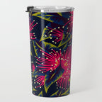 New Zealand Rata floral print (Night) Travel Mug Gallery Image 3