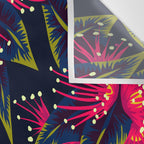 New Zealand Rata floral print (Night) Wall Tapestry Gallery Image 3