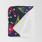 New Zealand Rata floral print (Night) Throw Blanket Gallery Image 3