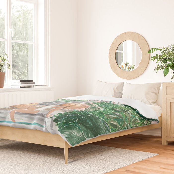 Moroccan Dream - Brunette Hair (Other Hair & Skin Tones Available) Duvet Cover Gallery Image 2