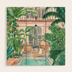 Moroccan Dream - Brunette Hair (Other Hair & Skin Tones Available) Wood Wall Art Gallery Image 1