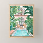 Moroccan Dream - Brunette Hair (Other Hair & Skin Tones Available) Mini Art Print Gallery Image 1