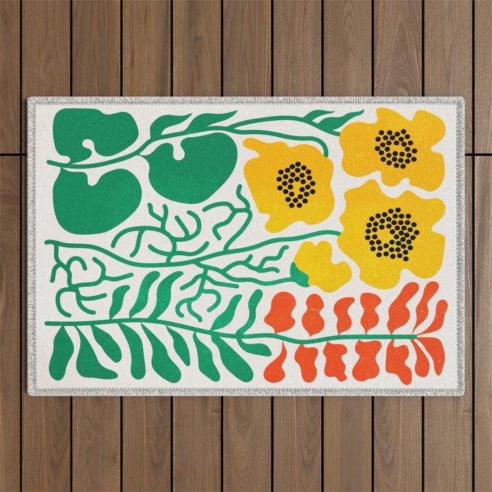 Flowers & Branches II Outdoor Rug Gallery Image 1