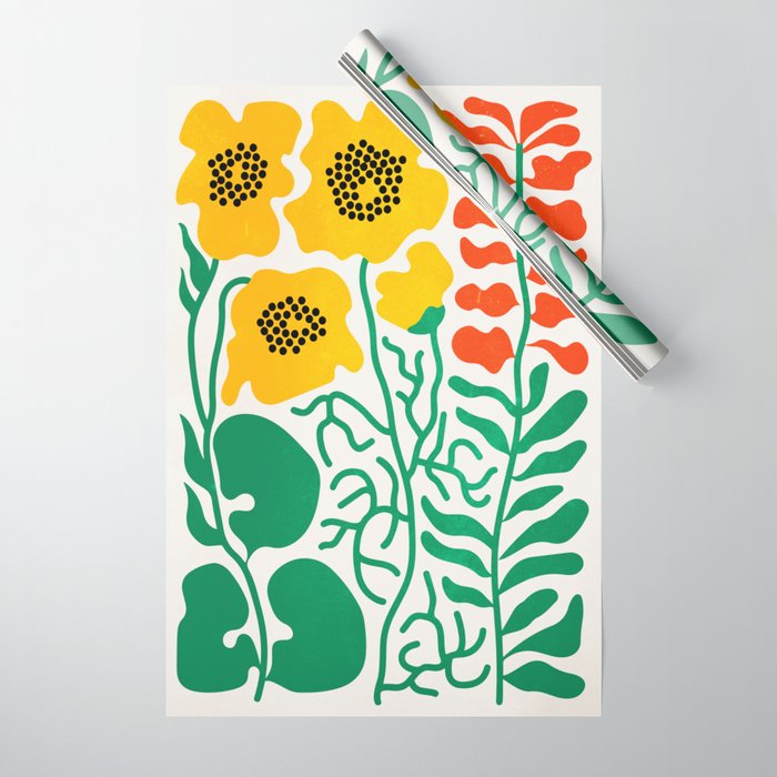 Flowers & Branches II Wrapping Paper Gallery Image 1