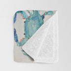 Atlantic Blue Crab Throw Blanket Gallery Image 3
