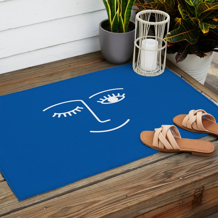 Wink (Sapphire Blue) Outdoor Rug Gallery Image 2