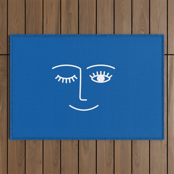 Wink (Sapphire Blue) Outdoor Rug Gallery Image 1