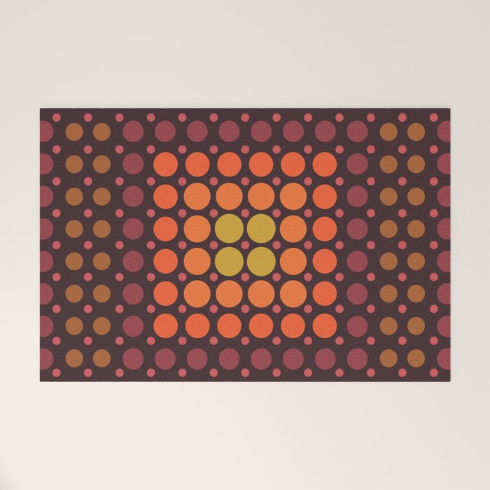Dotted Retro Gradient - Hazel Welcome Mat Gallery Image 1