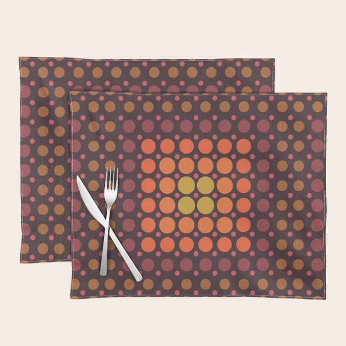 Dotted Retro Gradient - Hazel Placemat Gallery Image 1