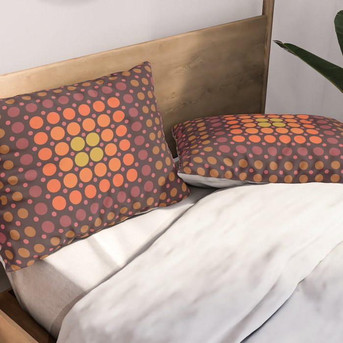 Dotted Retro Gradient - Hazel Pillow Sham Gallery Image 2