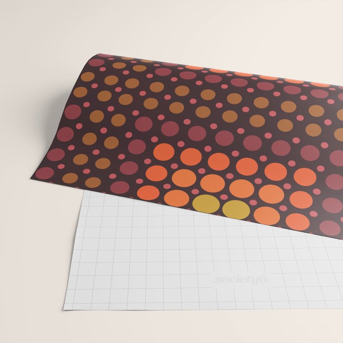 Dotted Retro Gradient - Hazel Wrapping Paper Gallery Image 2
