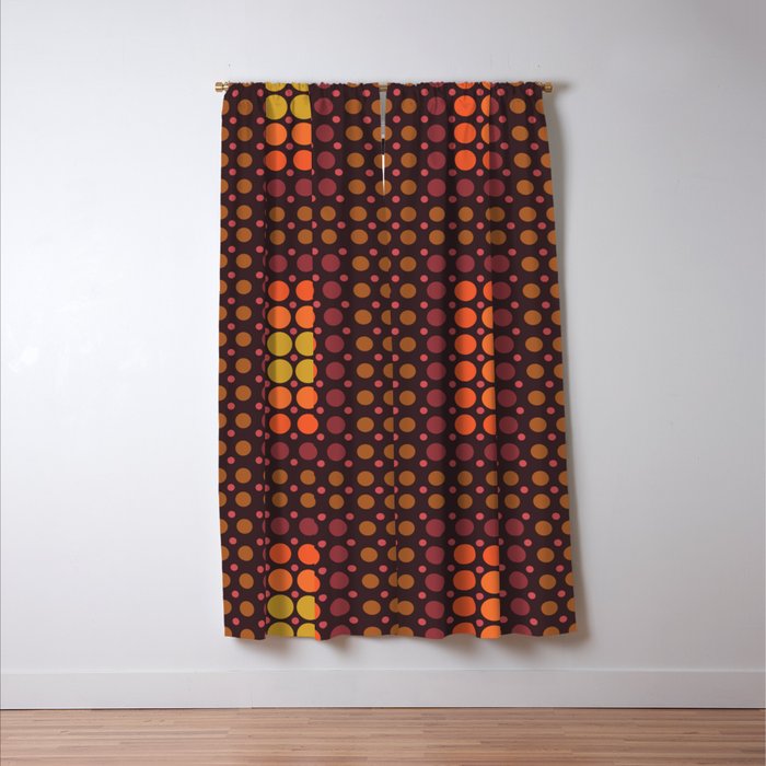 Dotted Retro Gradient - Hazel Window Curtain Gallery Image 3