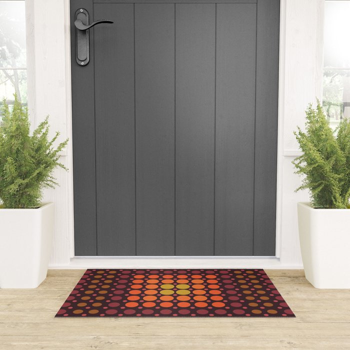 Dotted Retro Gradient - Hazel Welcome Mat Gallery Image 3
