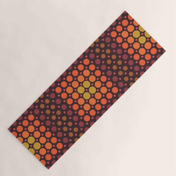 Dotted Retro Gradient - Hazel Yoga Mat Gallery Image 1