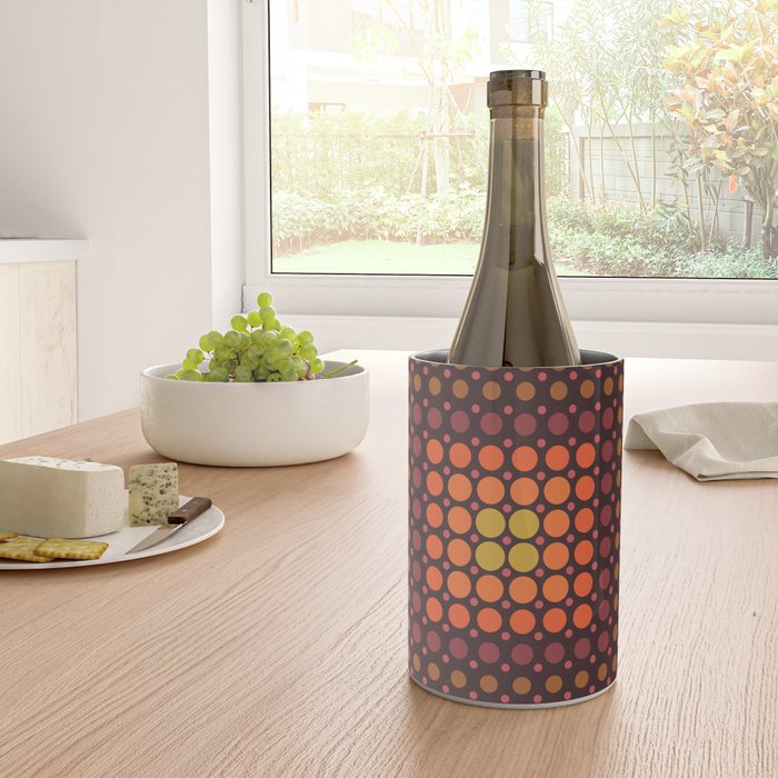 Dotted Retro Gradient - Hazel Wine Chiller Gallery Image 4