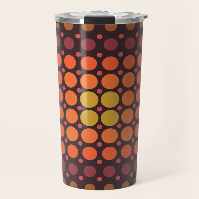 Dotted Retro Gradient - Hazel Travel Mug Gallery Image 1