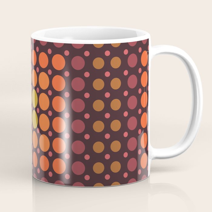 Dotted Retro Gradient - Hazel Coffee Mug Gallery Image 1