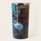 Leo the Boxer Dog Portrait Travel Mug Gallery Image 1