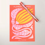 Sunglow & Cotton Candy: Les Fleurs | Flower Market Color Series 05 Wrapping Paper Gallery Image 1