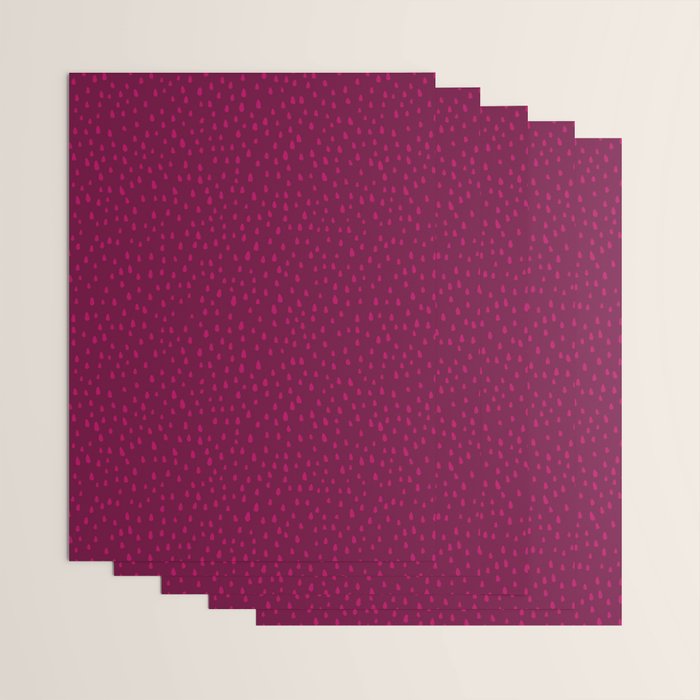 Raspberry Paint Drops Wrapping Paper Gallery Image 3