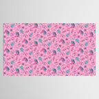 Cowgirl Christmas - pink and teal Tablecloth Gallery Image 2