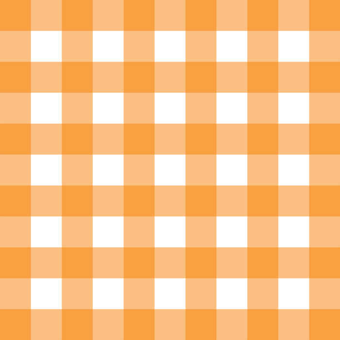 Orange gingham pattern Coffee Mug Gallery Image 2