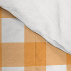 Orange gingham pattern Comforter Gallery Image 4