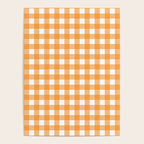 Orange gingham pattern Poster Gallery Image 4