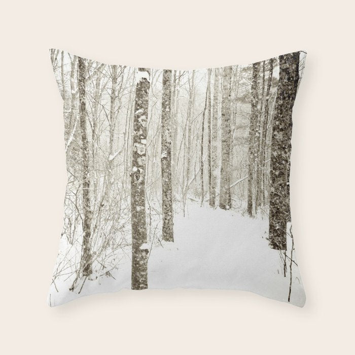 Wintry Mix Throw Pillow Gallery Image 6