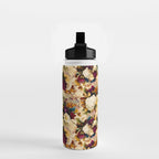 Vintage & Shabby Chic -  Nostalgic Winter Florals Pattern Water Bottle Gallery Image 2