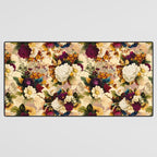 Vintage & Shabby Chic -  Nostalgic Winter Florals Pattern Desk Mat Gallery Image 3