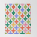 Festive Geometry Pattern Throw Blanket Gallery Image 2