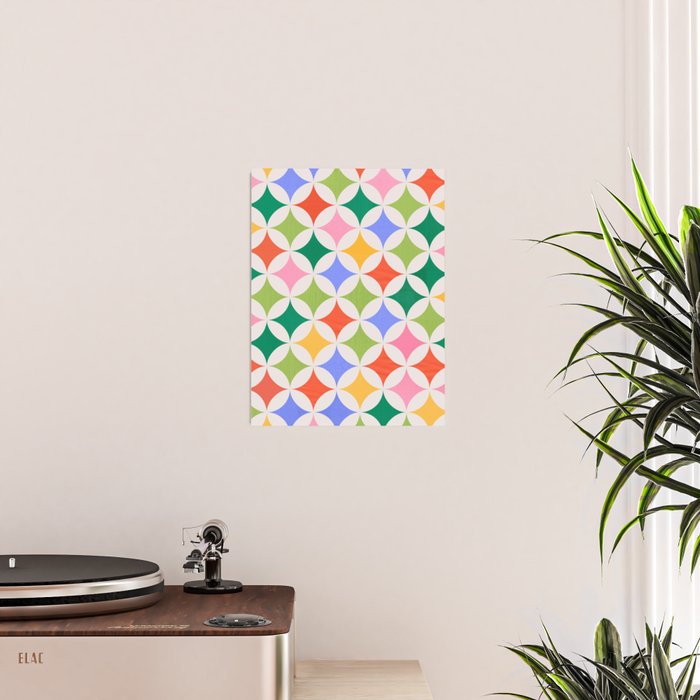 Festive Geometry Pattern Poster Gallery Image 2